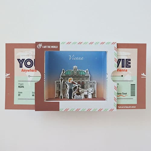 World Travel DIY Pop Up Card _ Vienna
