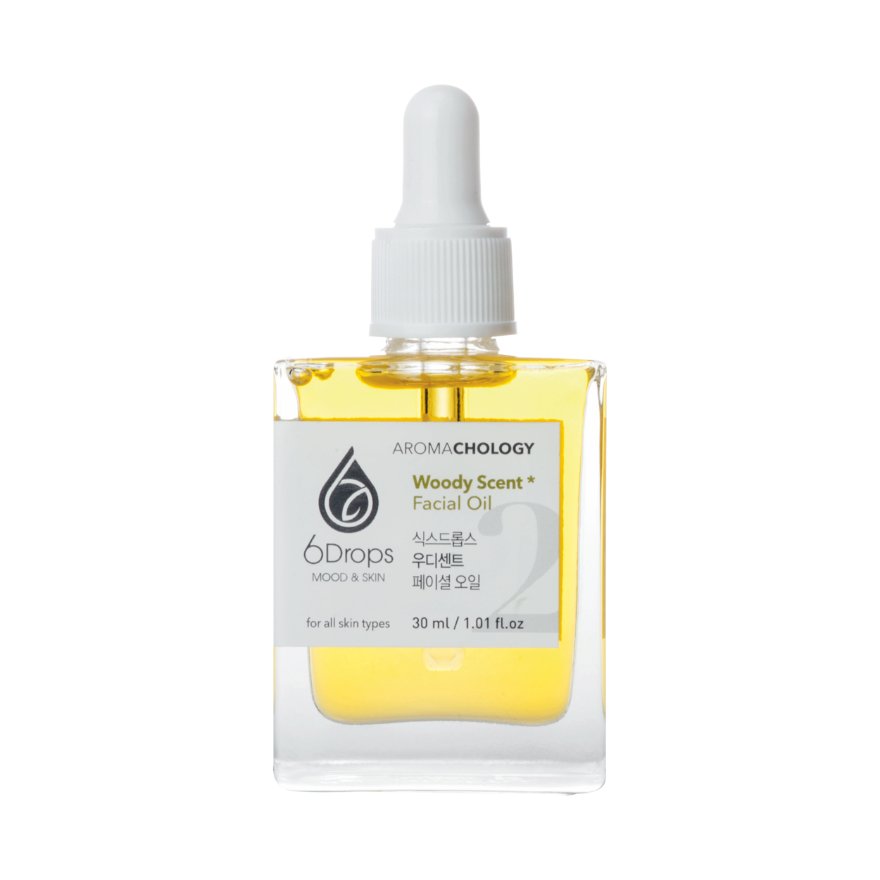 6Drops Aromachology Face Oil _ _2 Woody Scent