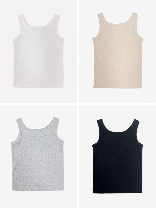 Basic Sleeveless Tank Top _ Women_s Essential Innerwear _Round Neck _ U_Neck_