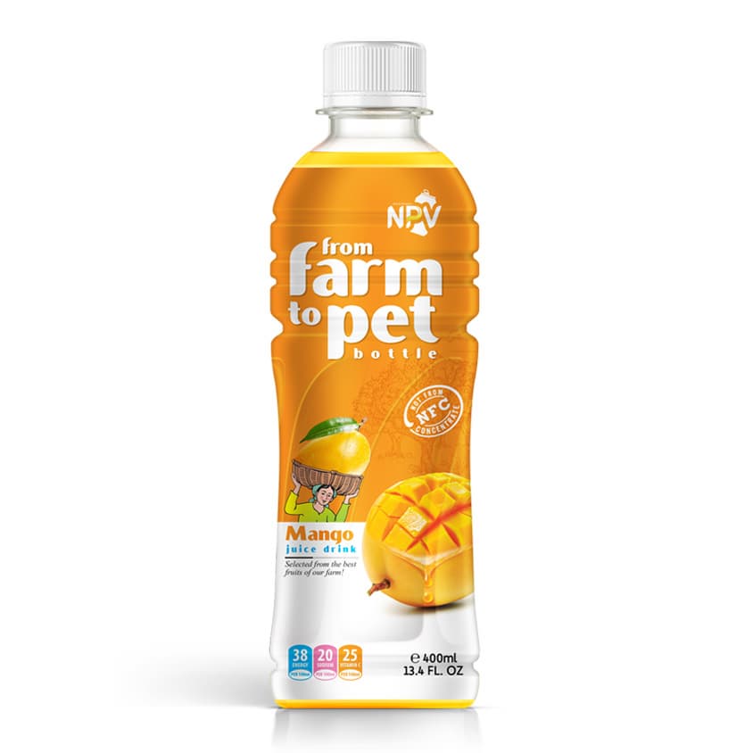 HOT TRENDING 2024 NEW PACKING 400ML PET BOTTLE MANGO JUICE DRINK WITH SMALL MOQ