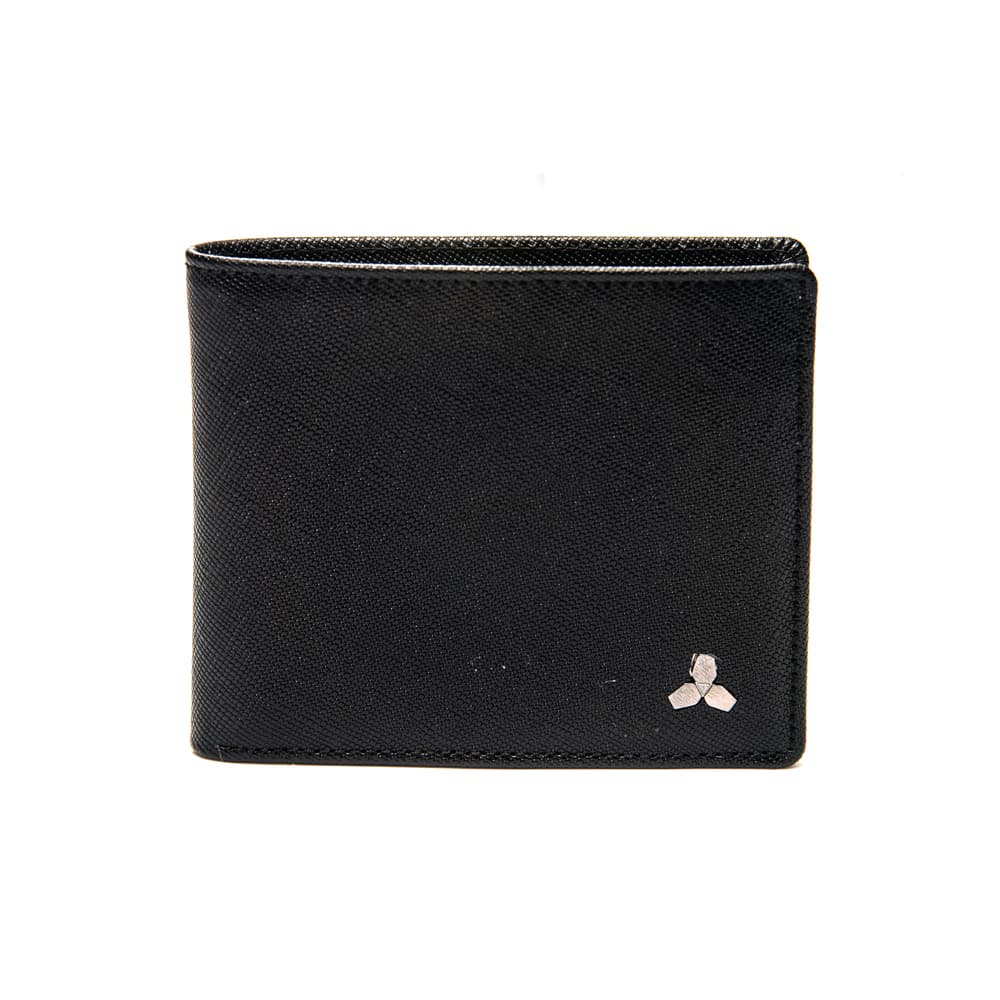 Symbol Mens Leather Wallet _ Brilliant Black