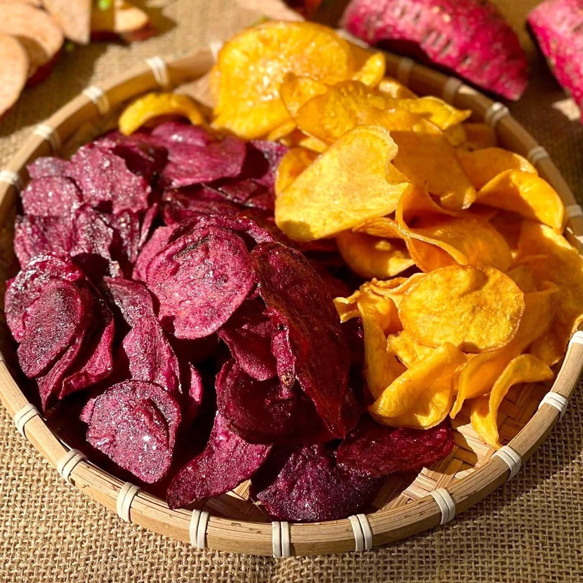 Dried vegetable snack sweet potatoes crunchy and delicious no preservative from Vietnam