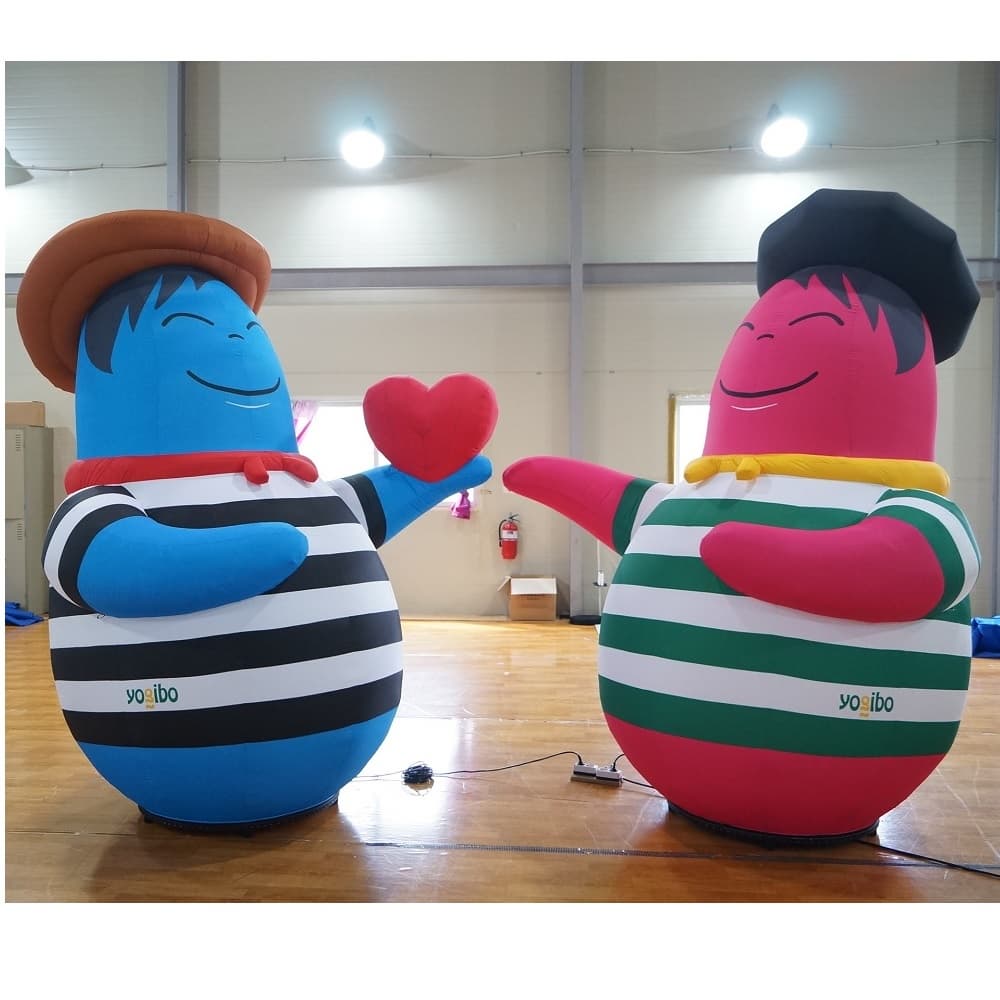 Blue and Pink Costume in striped T_shirts Inflatables