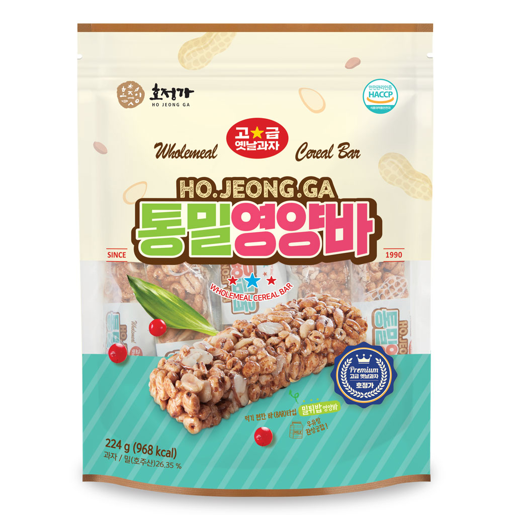 Hojeongga Wholemeal Cereal Bar _Korean Traditional Snack_ 224g