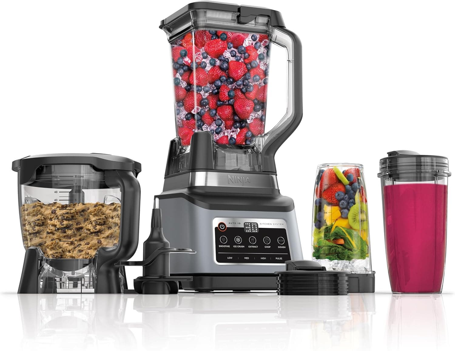 Ninja Professional Plus Kitchen System 1400WP Auto_iQ Grey BN801 Countertop Blenders