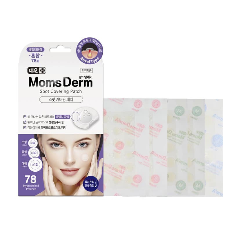 MomsDerm Spot Covering Patch assorted 78Ct