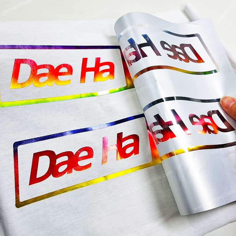 Foil DTF for Garment and T_Shirt Consistent Quality Recycled Blended Polyester Film Metallic Effect