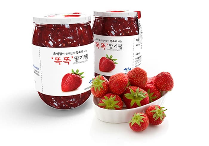 Korean Stachys affinis containing strawberry jam | tradekorea