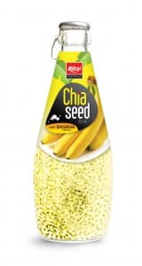 Chia Seed Drinks With Banana Flavour