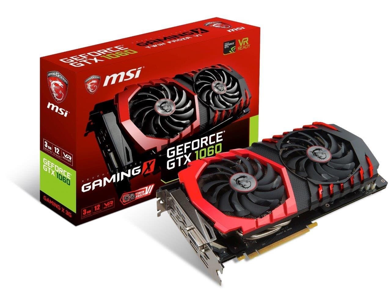 MSI GAMING GeForce GTX 1060 3GB GDDR5 DirectX 12 VR Ready (G | tradekorea