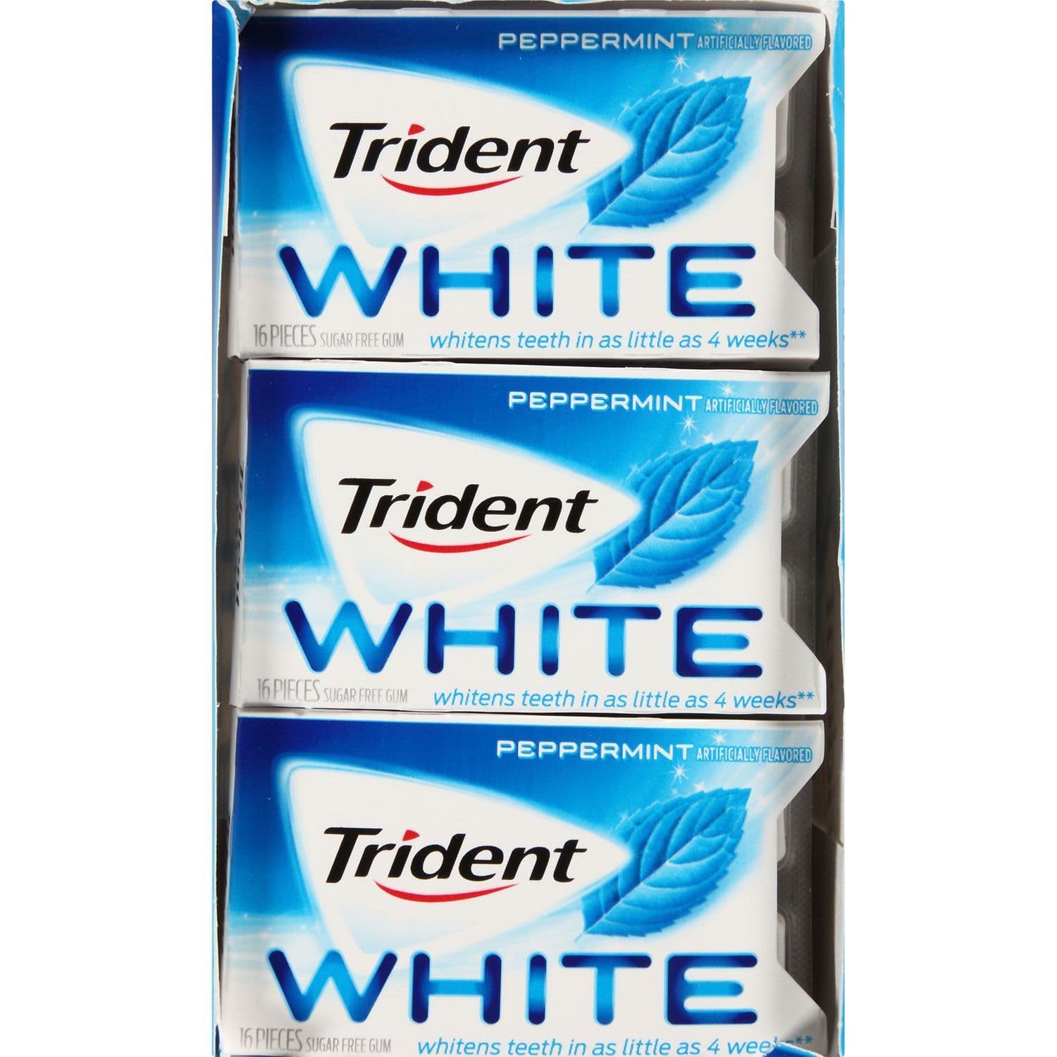 Trident white  peppermint sugger free gum 16 ct_12 Pks and other Trident gums for sale_wholesale