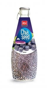 Chia Seed Drinks With BlueBerry Flavou