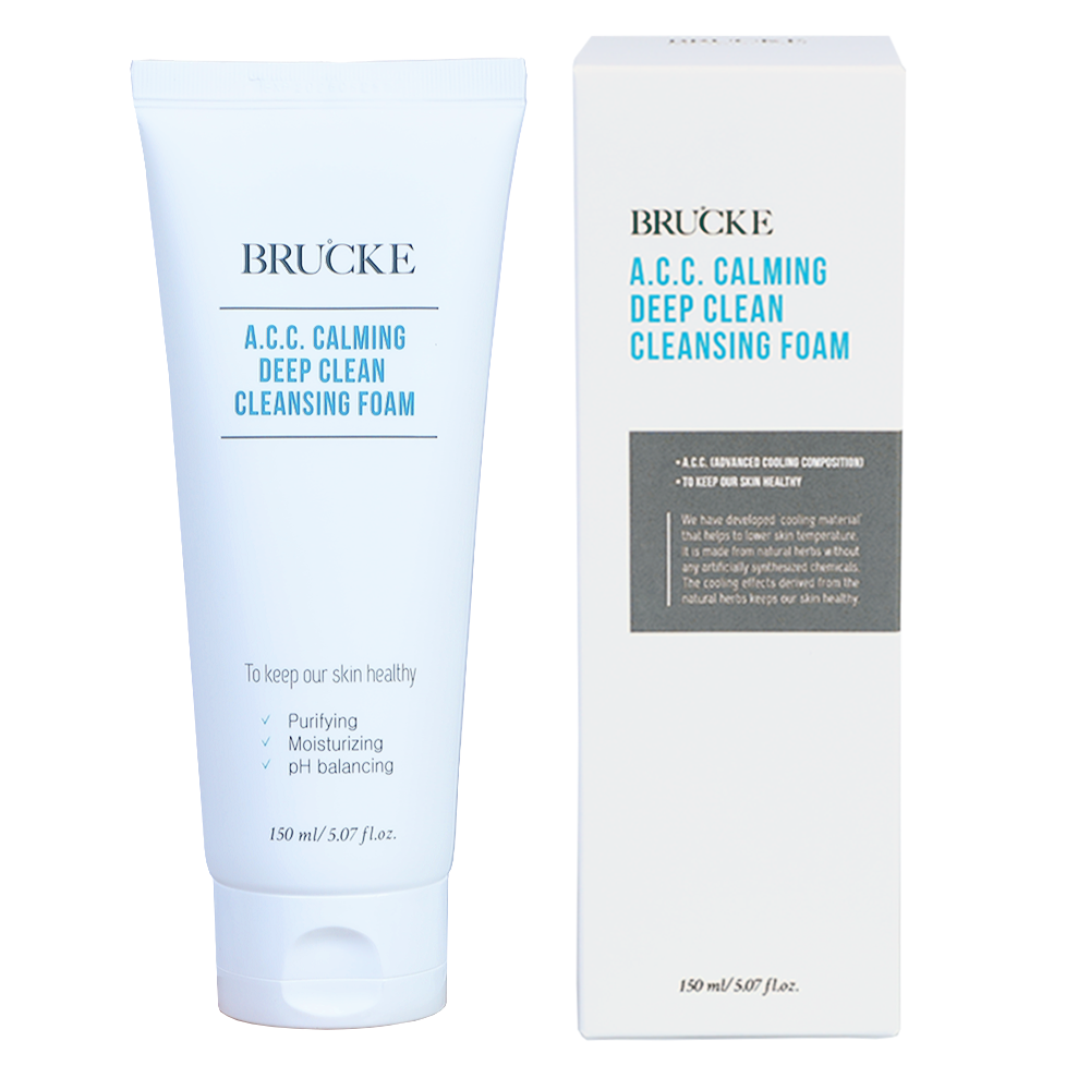 BRUCKE A_C_C_ CALMING DEEP CLEAN CLEANSING FOAM  _Skin care cosmetics_ Made in Korea_