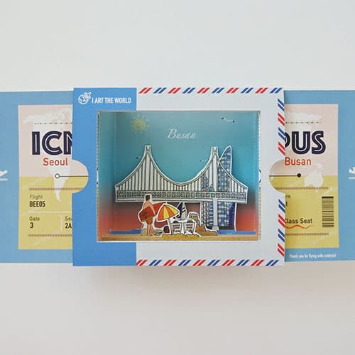 World Travel DIY Pop Up Card _ Busan