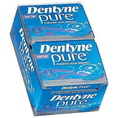 Dentyne Pure Gum_ Mint with Herbal Accents _9 ct__ 10 pks__