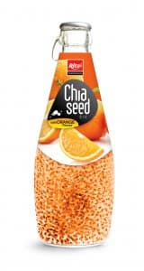 Chia Seed Drinks With Orange Flavour