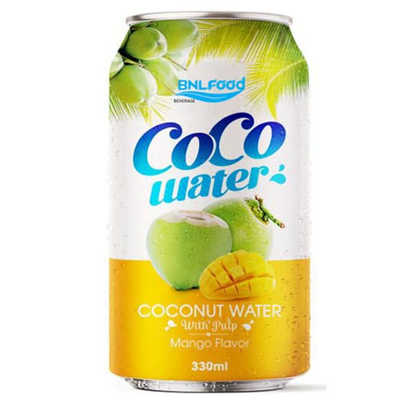 330ml BNL Coconut Water With Pulp Mango Flavor from ACM Beverage Brand