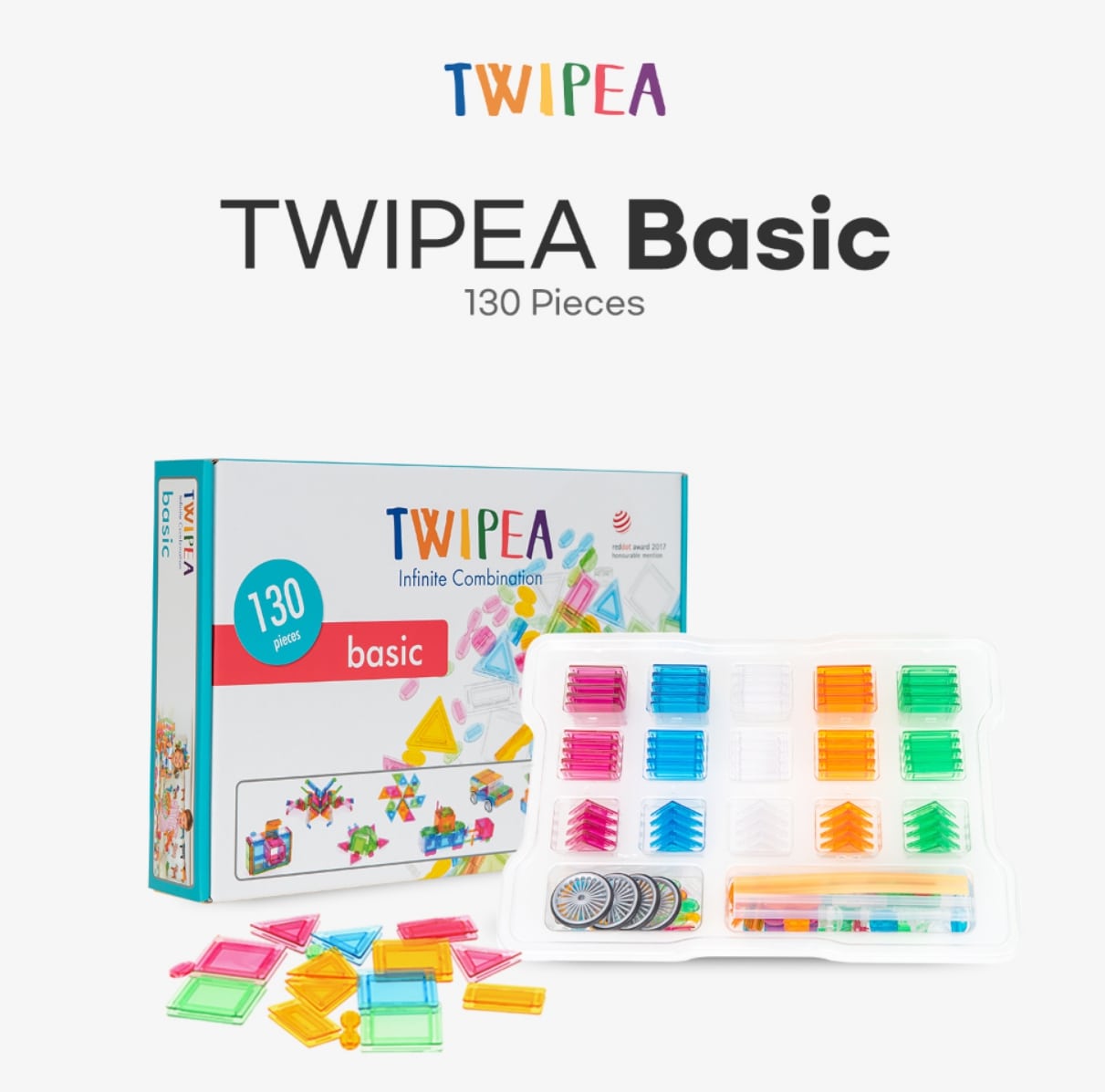 TWIPEA Educational Toy Block BASIC Set _compatible with lego blocks_ 130pcs