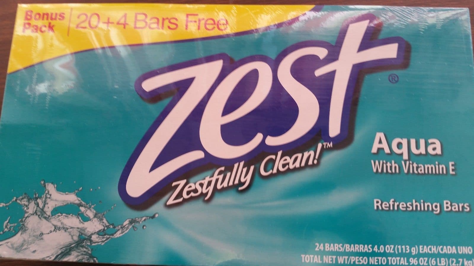 Zest Aqua Refreshing Soap _4 oz_ 24 ct__ for sale and other sizes
