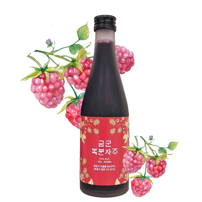 Geumgun Bokbunja Liquer_Korean Black Raspberry Liquer_