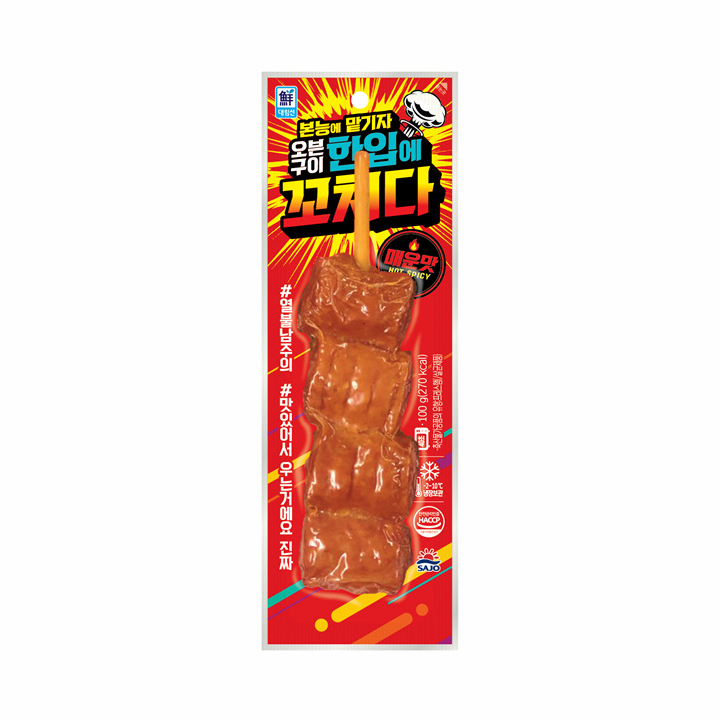 Daerim One Bite Kkochida Hotbar Sausage Bar Spicy 90g