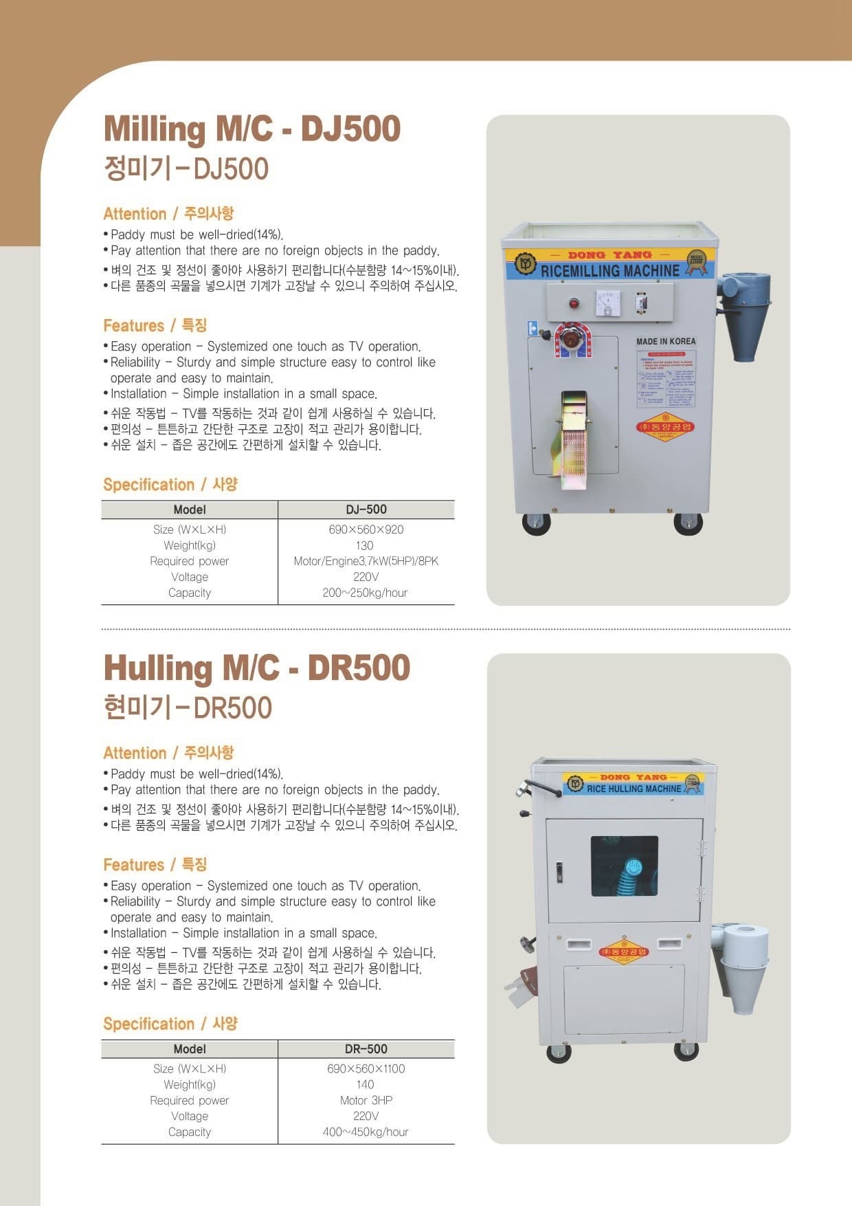 Rice proessing machine