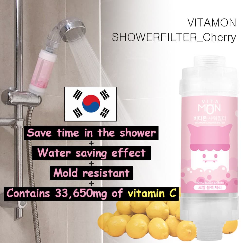 Mymi Vitamon Shower Filter _ Royal Black Cherry