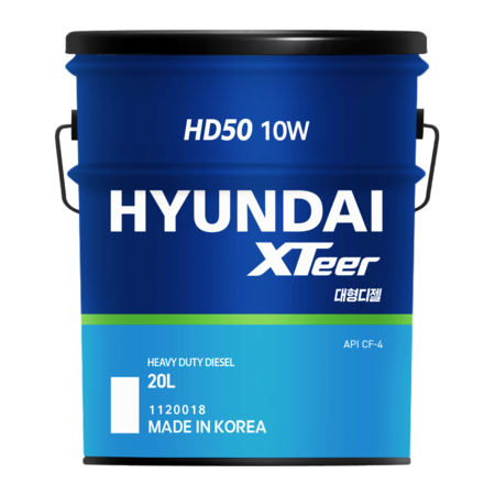 Hyundai XTeer HD50 Diesel Engine Oil CF_4 10W 30 40 10W_30 Heavy Duty Construction Equipment Oil
