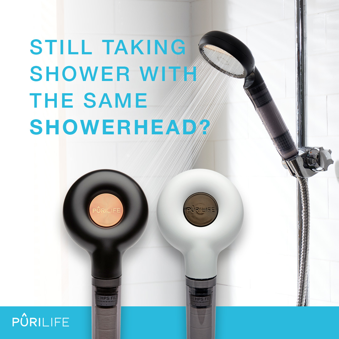 Purilife Water saving  white shower head