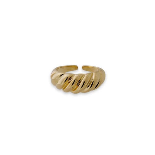 Bold Baguette Ring Open ring Free size
