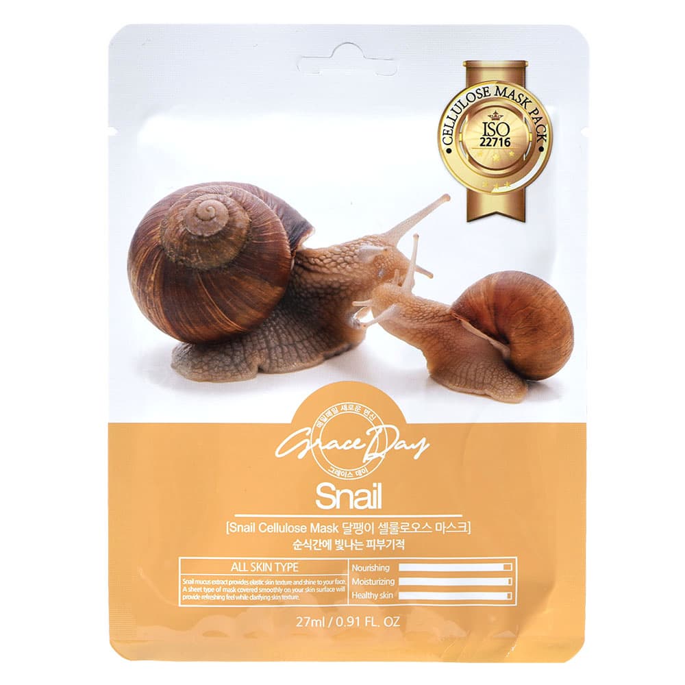 SNAIL CELLULOSE MASK PACK