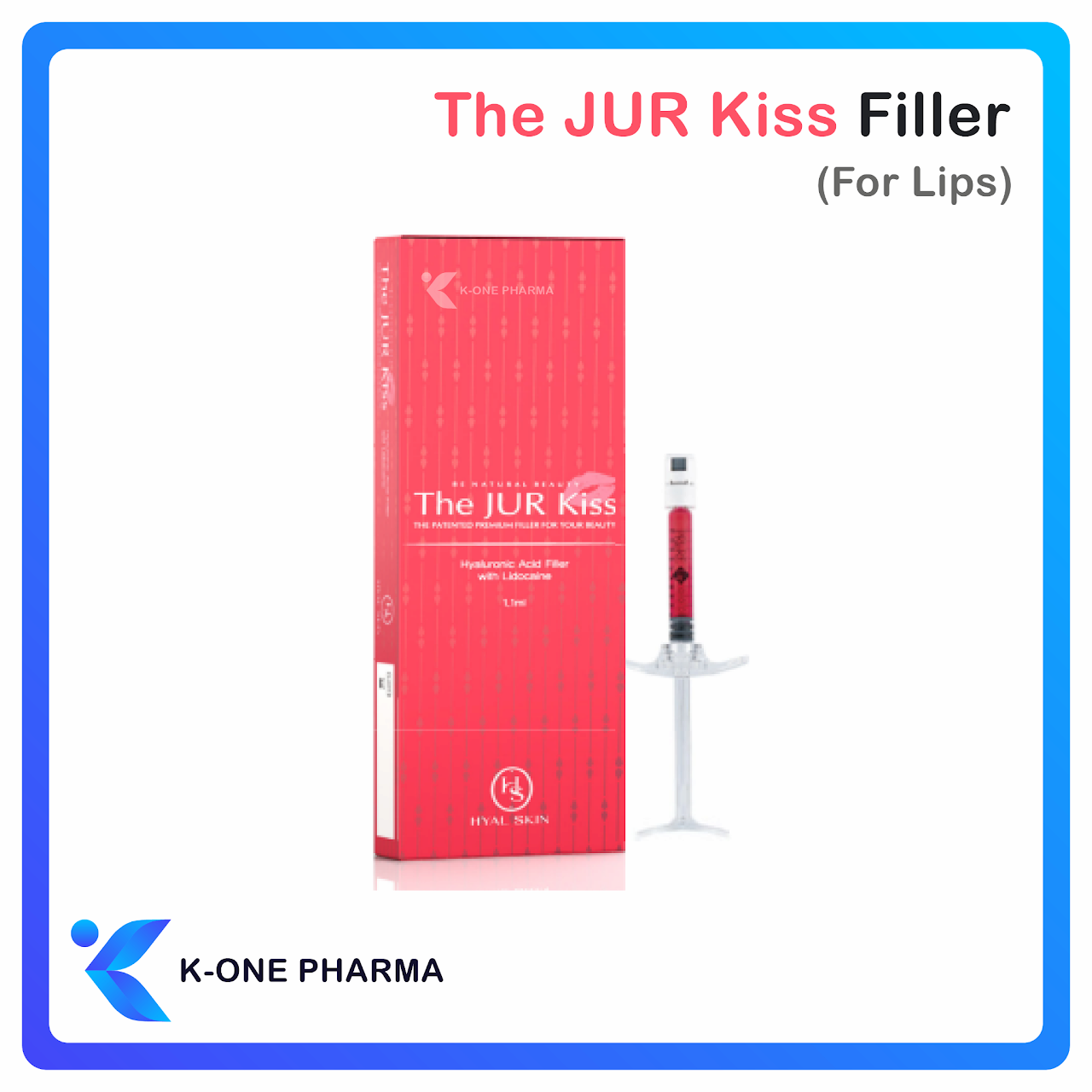 THE JUR KISS FILLER Hyaluronic Acid Red Lips Pink Color Filler Rejeunesse