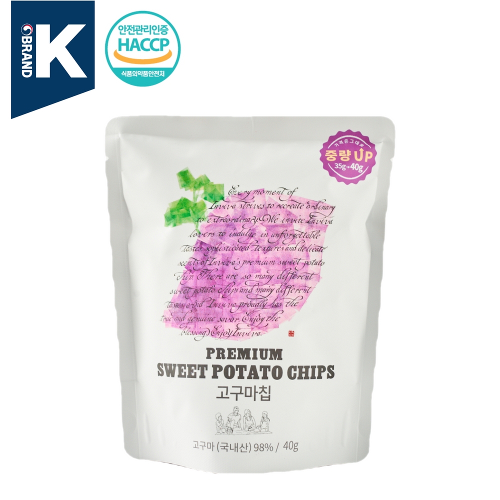 INVIVA Sweet potato Chips 40g _Korean Sweet potato_