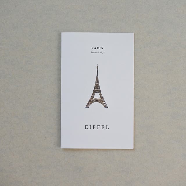 Illustration Card _ Envelope _ Paris _ Eiffel Tower