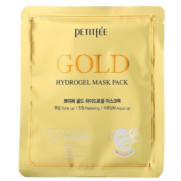 Petitfee Gold Hydrogel Beauty Mask Pack 5 Sheets