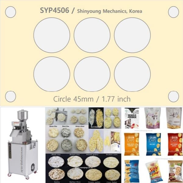 SYP4506 Rice cake machine from Shinyoung Mechanics
