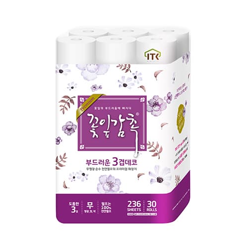 Korea ITC_ 3 ply toilet paper_ bathroom tissue_ roll tissue