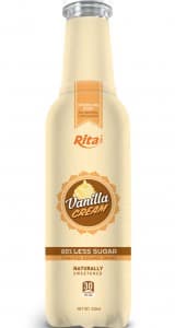 Vanilla Cream Soda Drink In Bottle