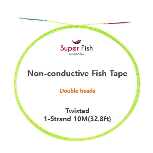 Twisted 1_strand fish tape 10M_32_8ft_ Green Double Heads from Korea_