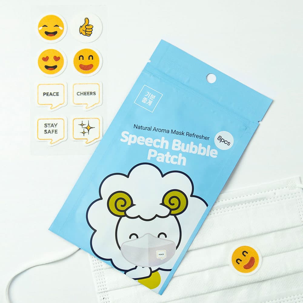 Speech Bubble Aroma Scented Face mask Sticker