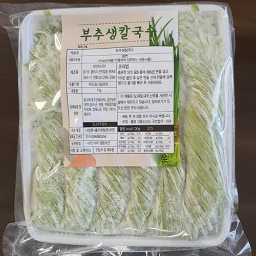Buchu Kalguksu Noodle _Korean_Leek Chopped Wheat Noodle_