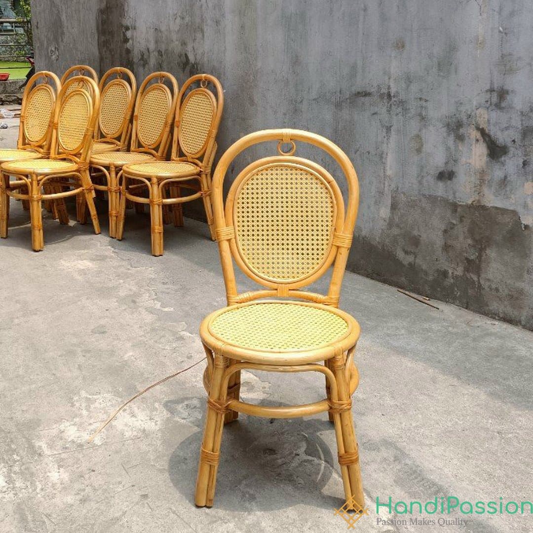 Vintage Style Painted Rattan Chair_ Rattan Furniture Vietnam