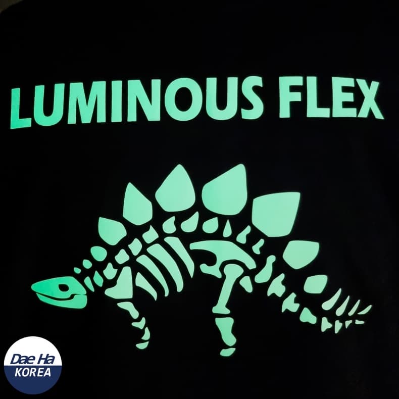 Luminous Flex Heat Transfer Vinyl for Garments and T_Shirts Heat Transfer Film Glow in the Dark HTV