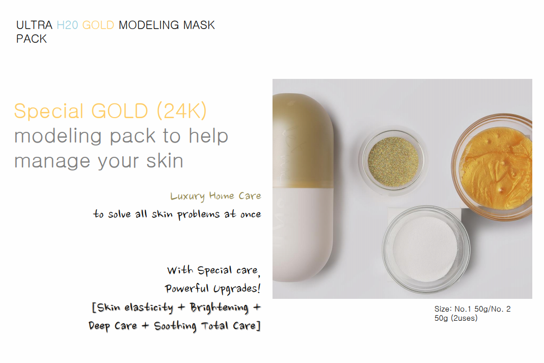 ULTRA H2O MODELING MASK(Moisturizing,Brightening,Elasticity) | tradekorea