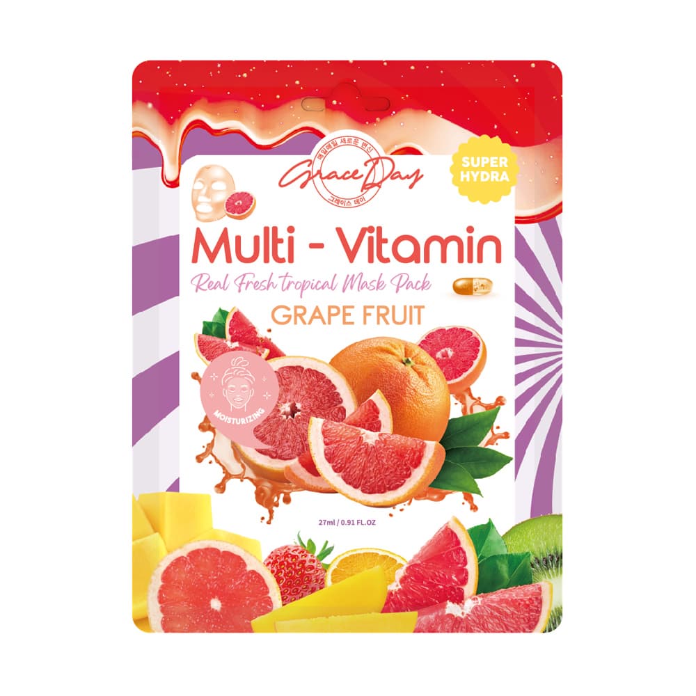 MULTI_VITAMIN GRAPE FRUIT REAL FRESH TROPICAL MASK PACK