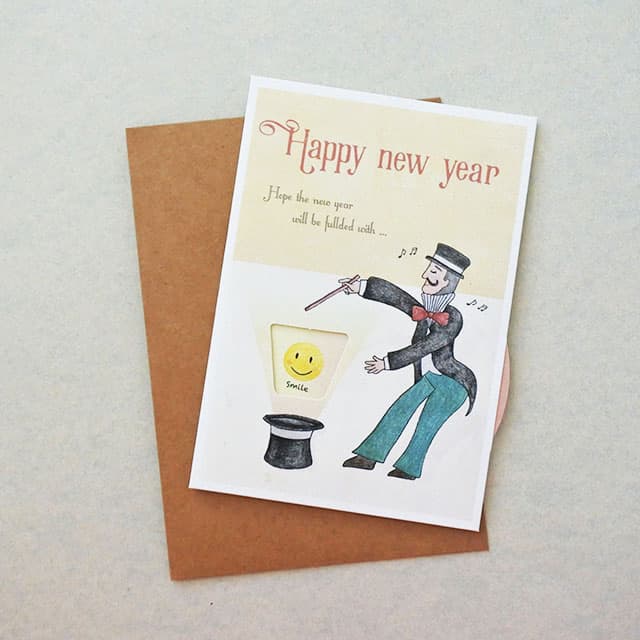 Paper Engineering Handmade Card _ Pop Up Card _ New Year