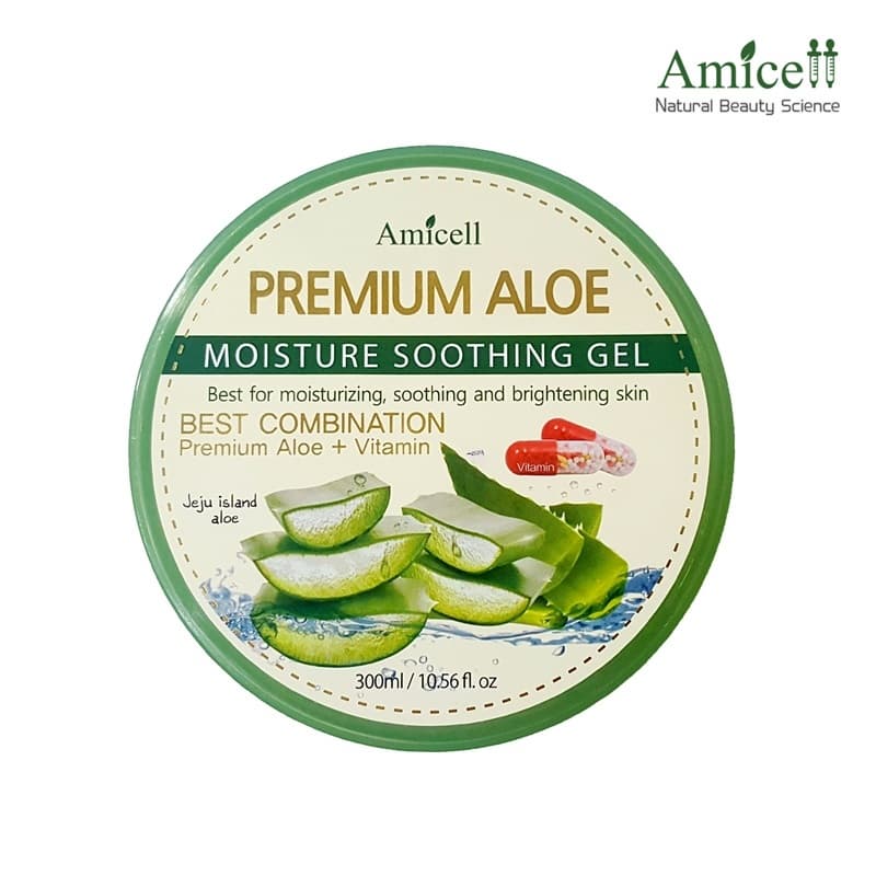 Amicell Skin Care Premium  Korean Jeju island Aloe_Vitamin Moisture Anti_aging Soothing Gel Cosmetic