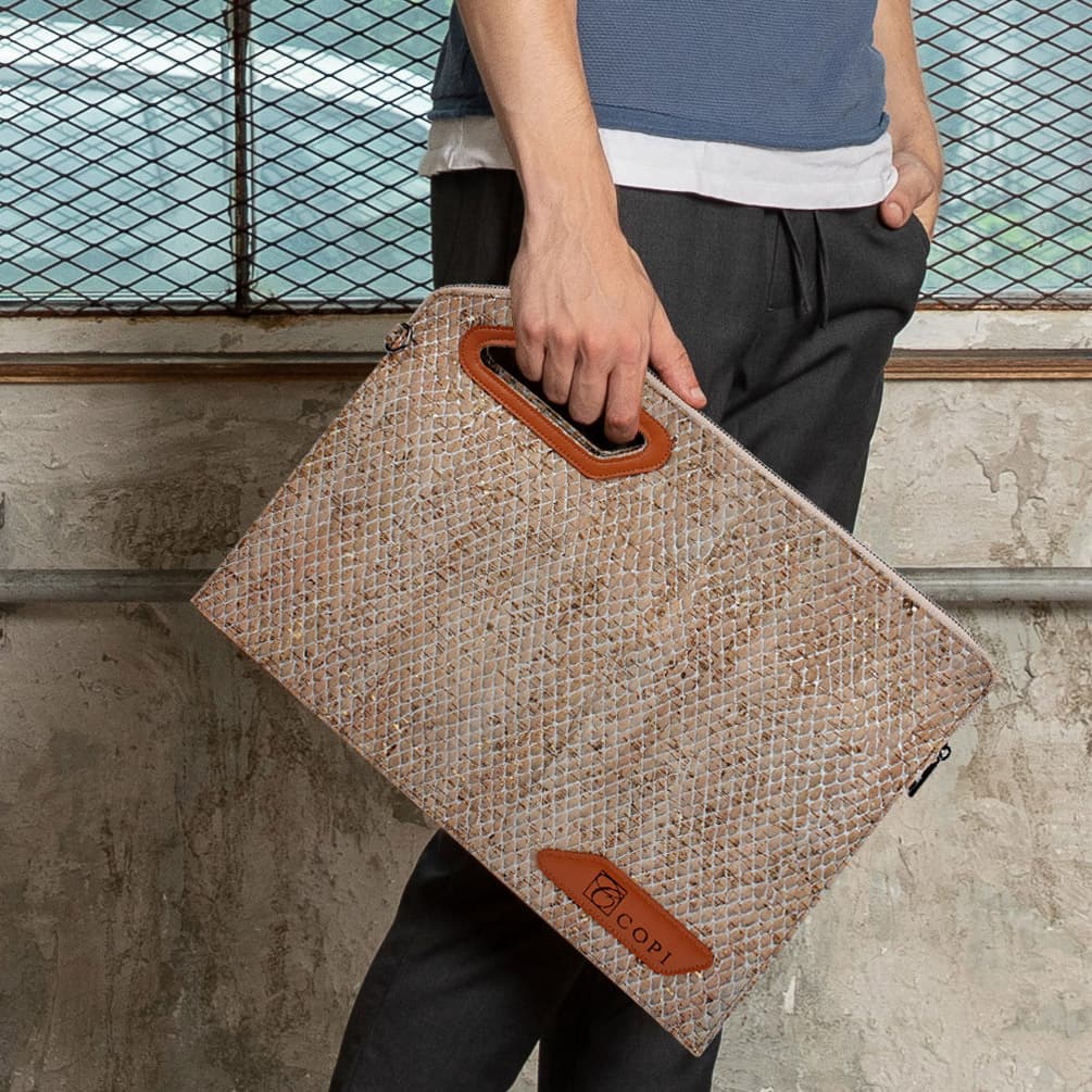 CORK Vegetable Natural Leather_Casual Briefcase