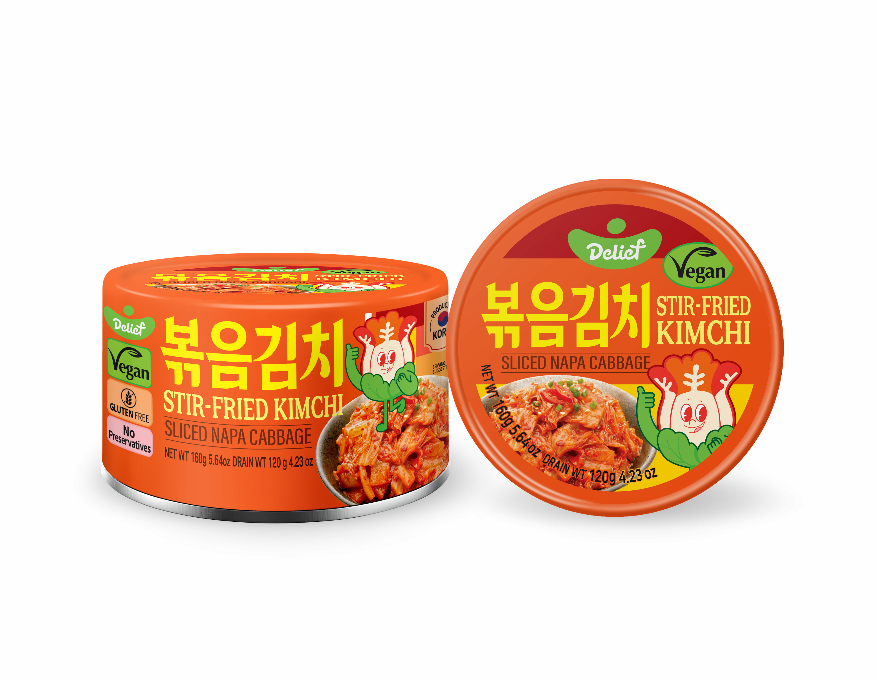 DELIEF Stir_Fried Kimchi Can 160g