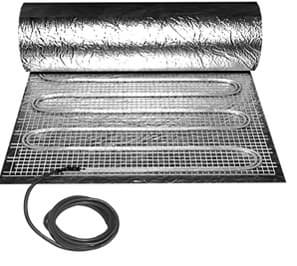 Double-core heating mats with aluminium foil FMD
